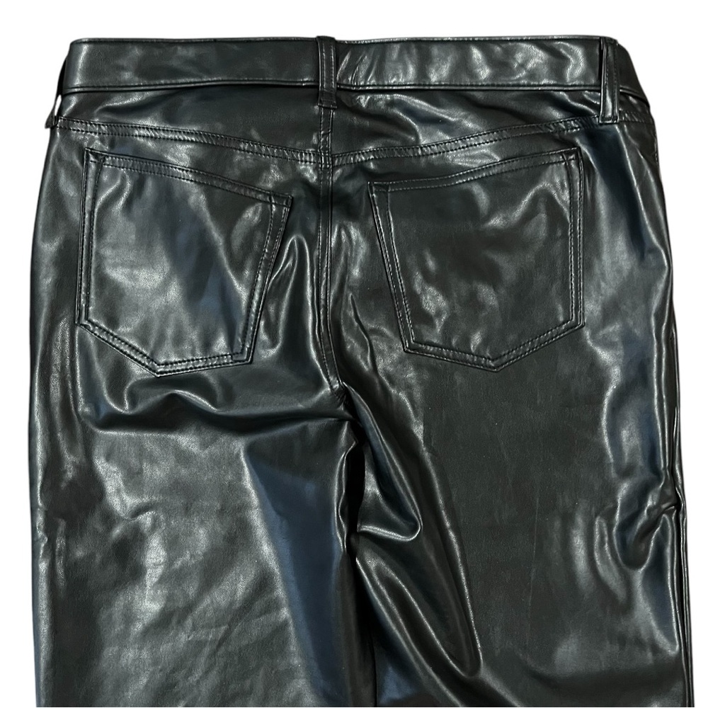 Abercrombie & Fitch Maternity Vegan Leather 90s Straight Pant 29 8 - Picture 5 of 7
